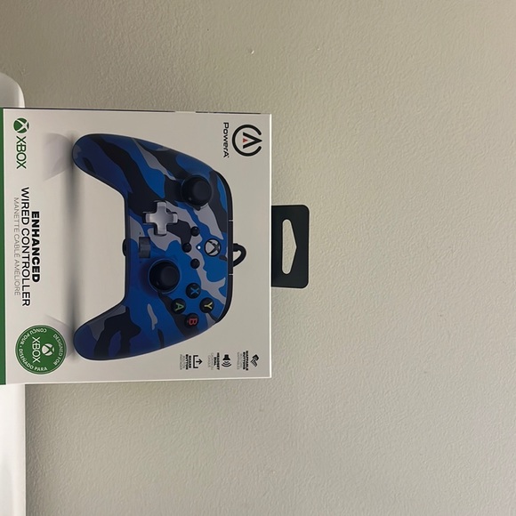 PowerA Enhanced Wired Controller Xbox Metallic Blue Camo - Picture 1 of 5